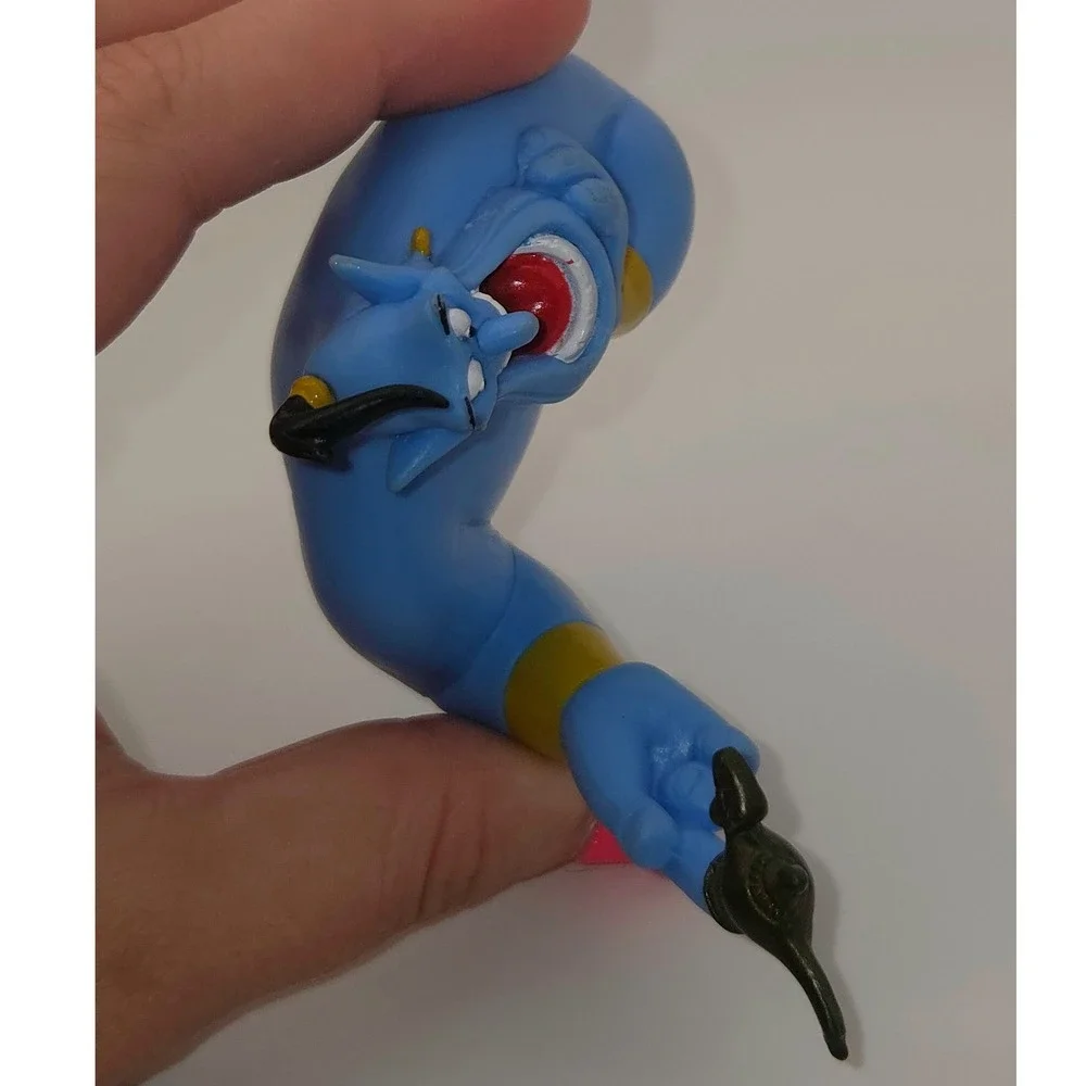 Disney Genie PVC Figure Blue Fair Aladdin 1992 Vintage Toy Topper Decor